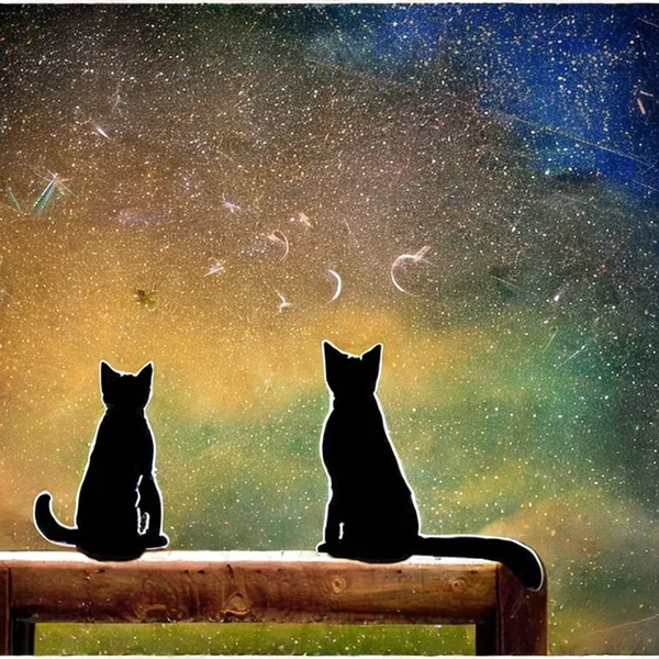 Небо смотрит на котов#0